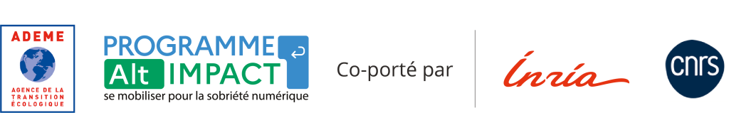 Le programme Alt Impact est co-porté par l'ADEME, le CNRS et l'INRIA